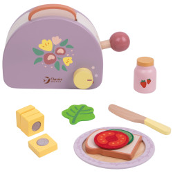 CLASSIC WORLD Wooden Breakfast Toaster with Accessories 13 pcs.