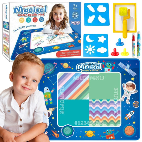 WOOPIE Water Painting Mat XXL 100x80cm Cosmos Blue