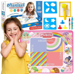 WOOPIE Water Painting Mat XXL 100x80cm Fairies Pink