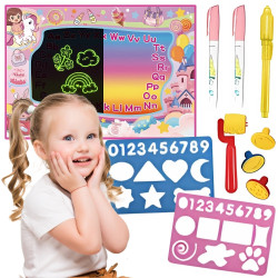 WOOPIE Water Painting Mat 2 in 1 XXL 100x70cm Glows in the Dark