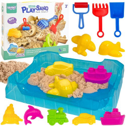 WOOPIE Kinetic Sand 0.5 kg Table Set with Molds