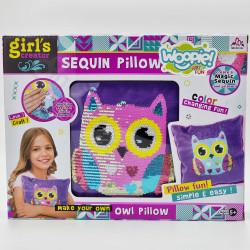 WOOPIE ART&FUN Creative Set Owl Pillow for Decorating