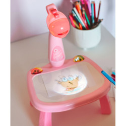WOOPIE Pink Giraffe Projector Drawing Board + Markers