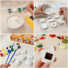 WOOPIE DIY Paint Craft Kit: Make Plaster Cast Figurines and Paint Them - Unicorn Kit