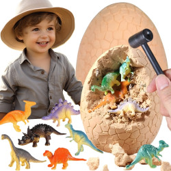 WOOPIE Dinosaur Egg Dig Archaeologist's Kit to Excavate 12 Dinosaurs