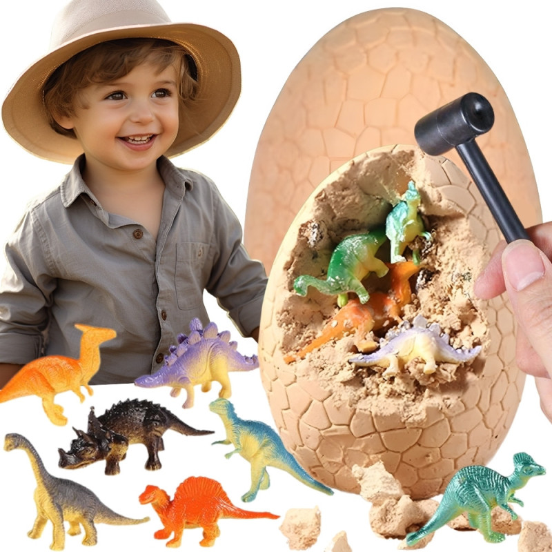 WOOPIE Dinosaur Egg Dig Archaeologist's Kit to Excavate 12 Dinosaurs