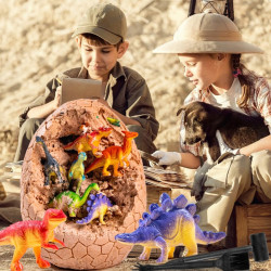 WOOPIE Dinosaur Egg Dig Archaeologist's Kit to Excavate 12 Dinosaurs