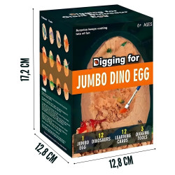 WOOPIE Dinosaur Egg Dig Archaeologist's Kit to Excavate 12 Dinosaurs