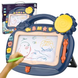 WOOPIE Magnetic Marker Board Colored Stamps Blue