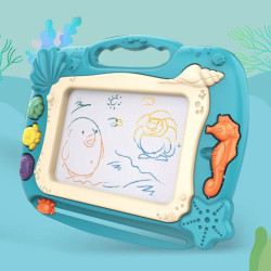 WOOPIE Magnetic Marker Board Colorful Stamps Ocean Theme Green