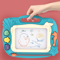 WOOPIE Magnetic Marker Board Colorful Stamps Ocean Theme Green