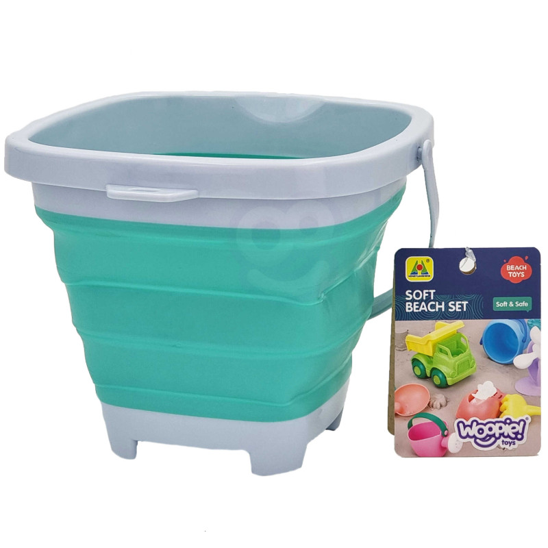 WOOPIE Folding Square Bucket Blue