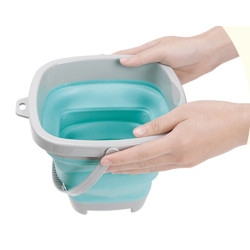 WOOPIE Folding Square Bucket Blue
