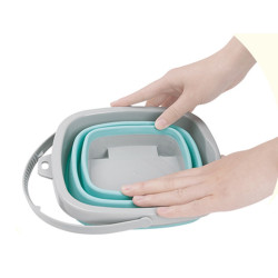 WOOPIE Folding Square Bucket Blue
