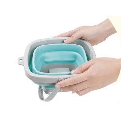WOOPIE Folding Square Bucket Blue