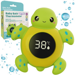 WOOPIE BABY 2-in-1 Bath Thermometer for Measuring Water and Room Temperatures Turtle