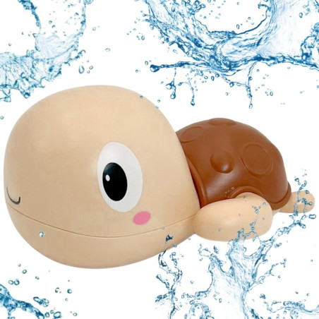 Woopie Turtle Swimming Wind-Up Bath Toy Pink