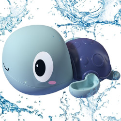 Woopie Turtle Swimming Wind-Up Bath Toy Blue