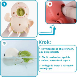 Woopie Turtle Swimming Wind-Up Bath Toy Blue