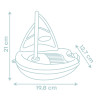 Smoby Little Bioplastic Sailboat for Water