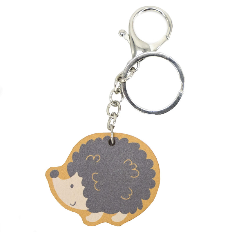 VIGA PolarB Wooden Hedgehog Keychain