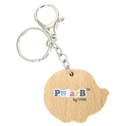 VIGA PolarB Wooden Hedgehog Keychain