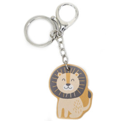 VIGA PolarB Wooden Lion Keychain