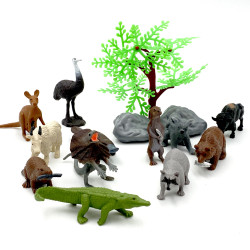 WOOPIE Wild Animals Figures Set 15 pcs.