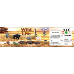 WOOPIE Wild Animals Figures Set 15 pcs.