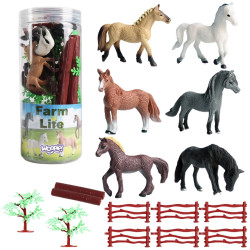 WOOPIE Set of 16 Horse Figures
