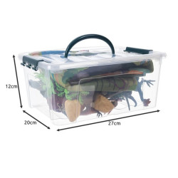 WOOPIE Large Set of Dinosaurs XXL Figures + Mat "Prehistoric World"