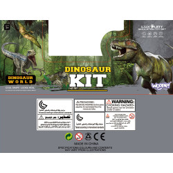 WOOPIE Large Set of Dinosaurs XXL Figures + Mat "Prehistoric World"