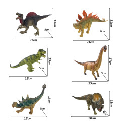 WOOPIE T-Rex Dinosaur Figure Set of 6