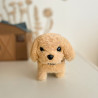 WOOPIE Interactive Plush Dog with Bone Bichon Golden Retriever