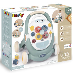 SMOBY Little Walker 3in1 Interactive Pusher Stroller