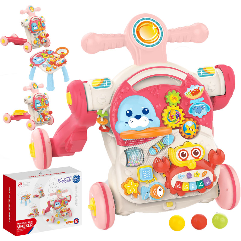 WOOPIE BABY Pusher, Walker, Educational Table, Scooter, Ride-on 4-in-1