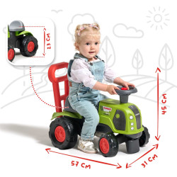 FALK Ride-on Tractor Pusher Baby Claas Arion 470 with Horn