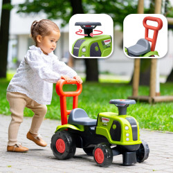 FALK Ride-on Tractor Pusher Baby Claas Arion 470 with Horn