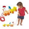 VIGA Pulling Set Hen with Chickens 36 cm