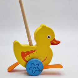 VIGA Wooden Duck Pusher