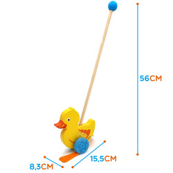 VIGA Wooden Duck Pusher