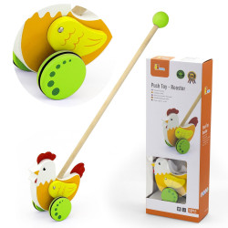 VIGA Wooden Educational Pusher Hen