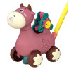 WOOPIE Pink Cow Pusher with Sound and Soap Bubbles