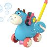 WOOPIE Push Cow with Sound and Soap Bubbles Blue