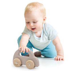 VIGA PolarB Wooden Push Car Brown