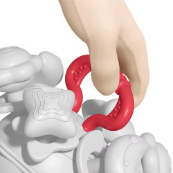 WOOPIE BABY Soft Rattle 4-in-1 Teether Sensory Toy for Babies 0m+