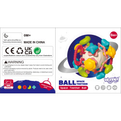 WOOPIE BABY Soft Rattle 4-in-1 Teether Sensory Toy for Babies 0m+