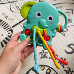 WOOPIE BABY 4-in-1 Montessori Sensory Elephant Teether