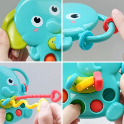 WOOPIE BABY 4-in-1 Montessori Sensory Elephant Teether