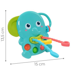 WOOPIE BABY 4-in-1 Montessori Sensory Elephant Teether
